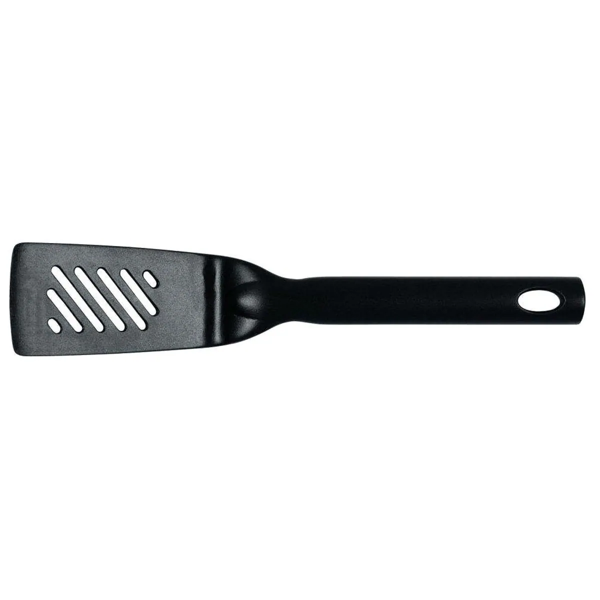 Brabantia Pfannenwender Black Line Klein, abtropfendes Design, hitzebeständig, spülmaschinenfest