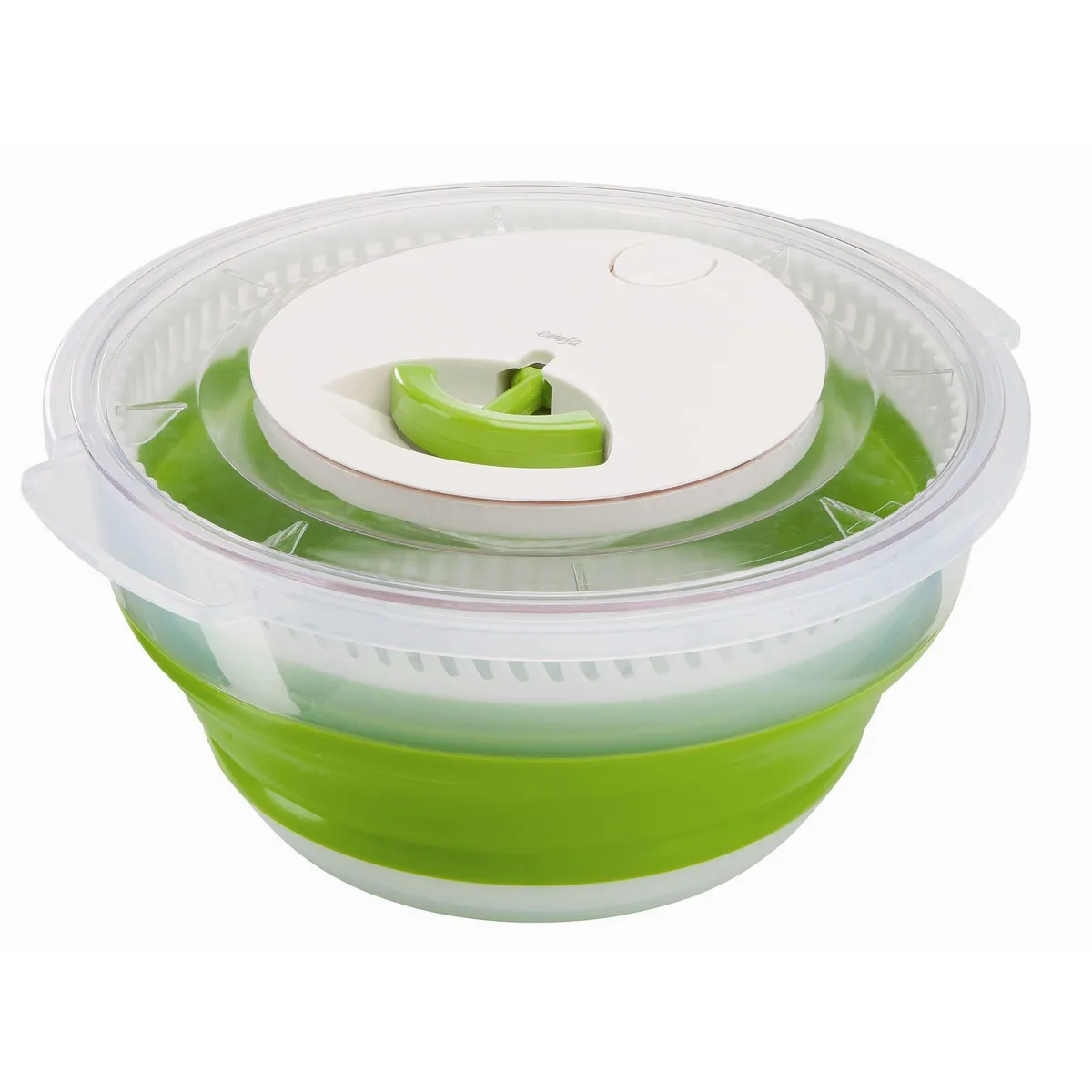 Emsa Salatschleuder Basic, 4 Liter, platzsparend, rutschfest, spülmaschinenfest