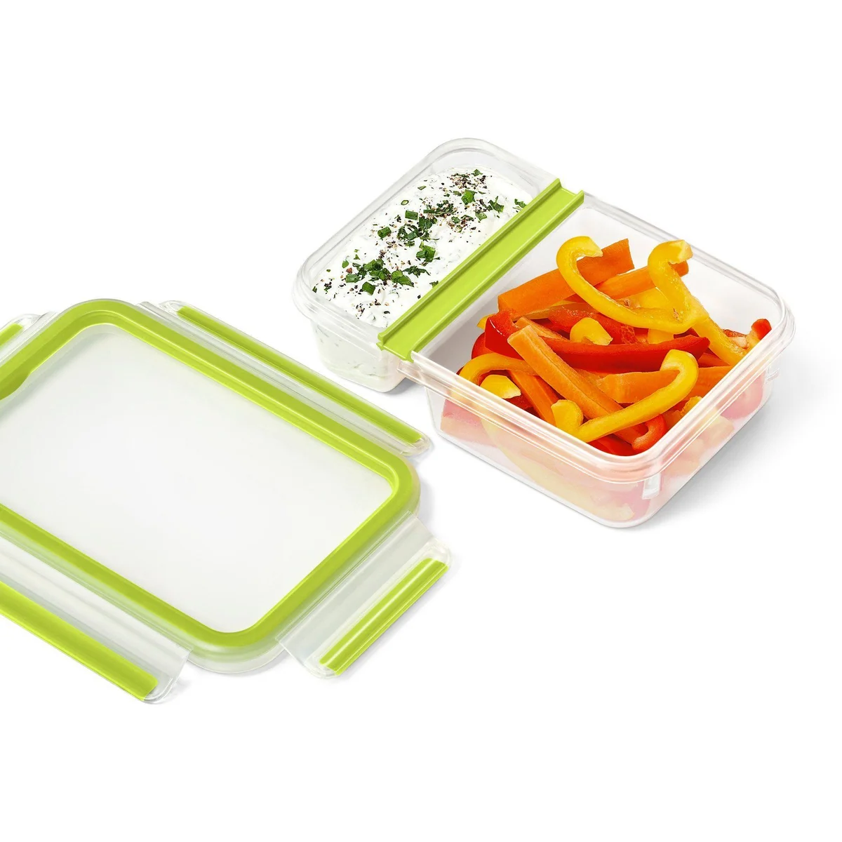 Emsa CLIP & GO Joghurtbox 0,6 Liter, praktische Frische-Dichtung für unterwegs 3