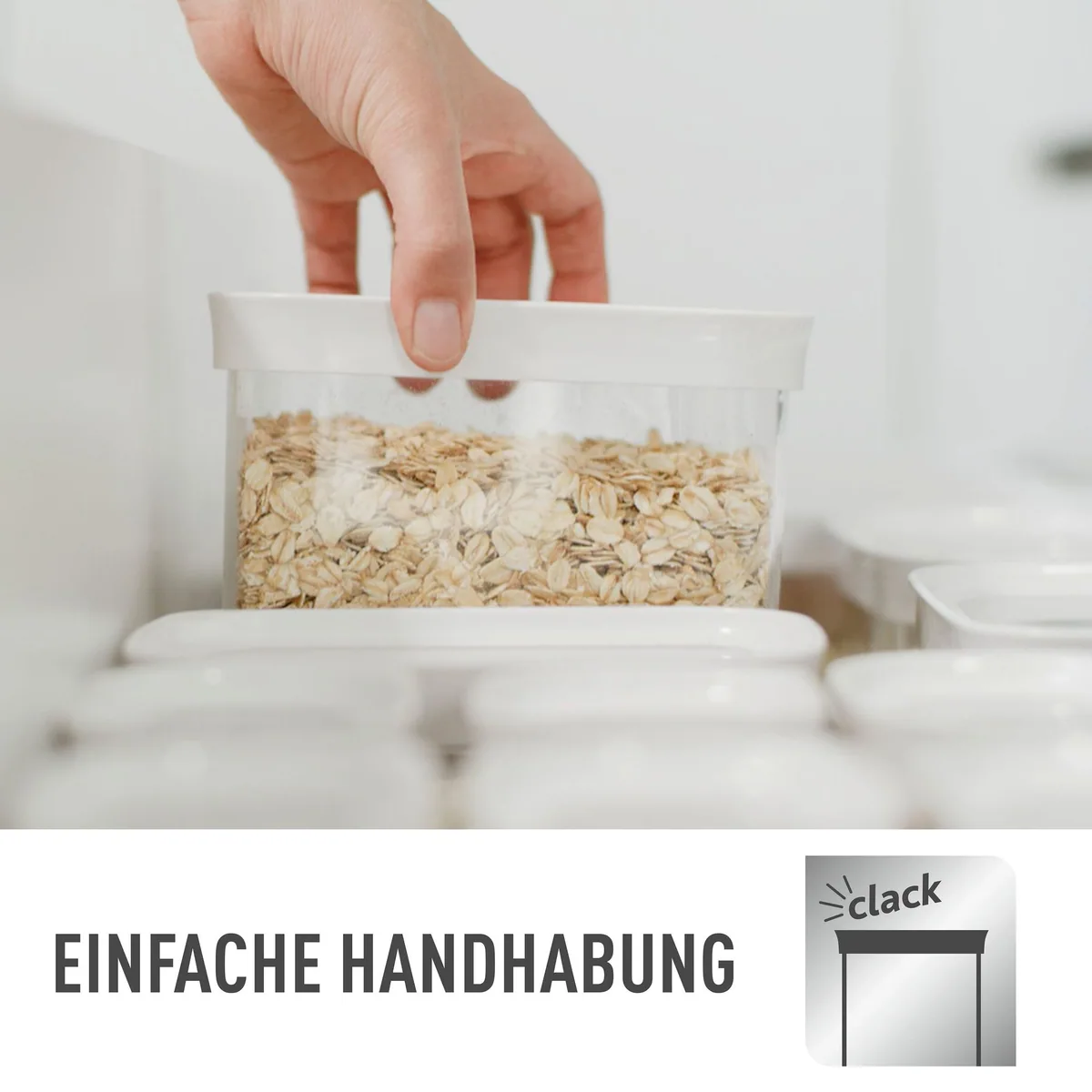 Emsa Optima Vorratsdose, 2-tlg, 0,18 Liter, rechteckig, frische Dichtung 4
