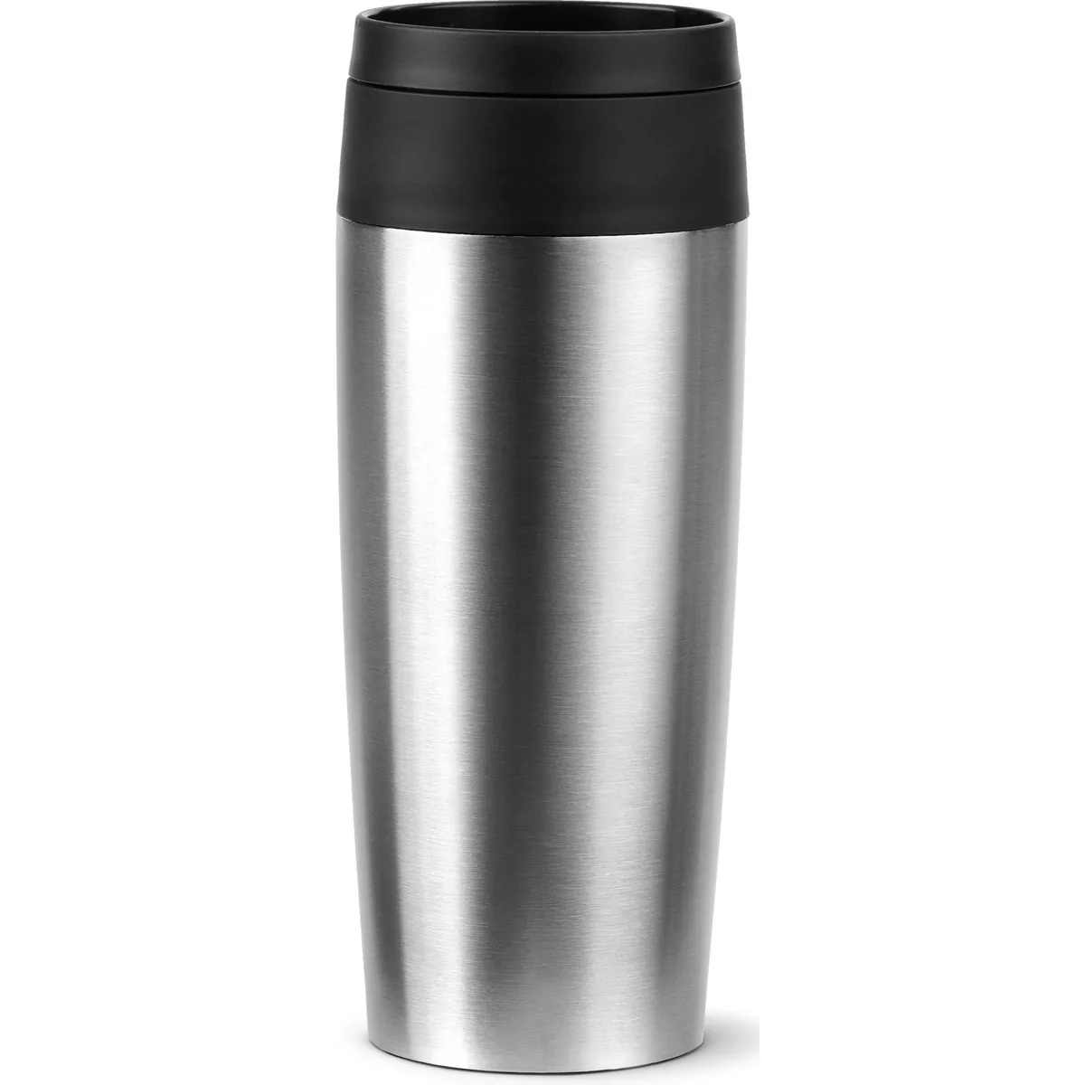 Emsa Travel Mug Classic, 360°-Trinköffnung, auslaufsicher, Edelstahl — 4h heiß, 8h kalt