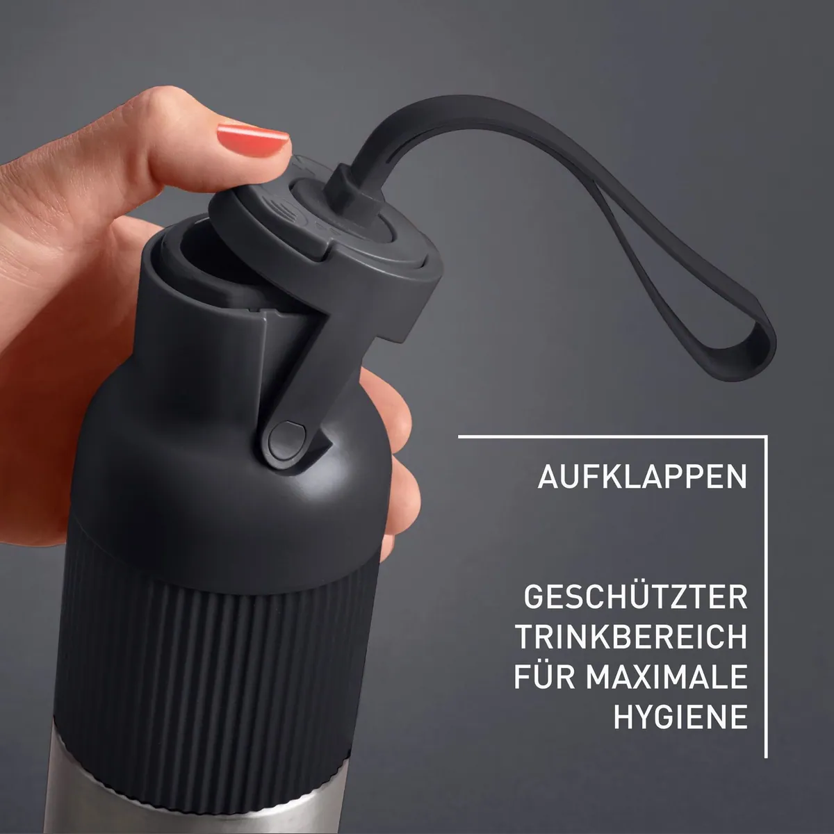 Emsa beYou Isolierflasche, 100% auslaufsicher, Flip-Verschluss, spülmaschinengeeignet 2