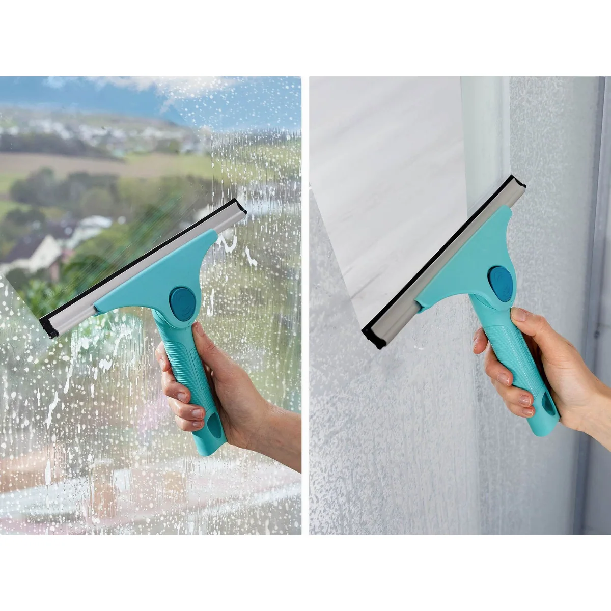 Leifheit Fensterreiniger Abzieher 2in1 M Pro Reach, bewegliches Gelenk, Click-System, 28cm 4