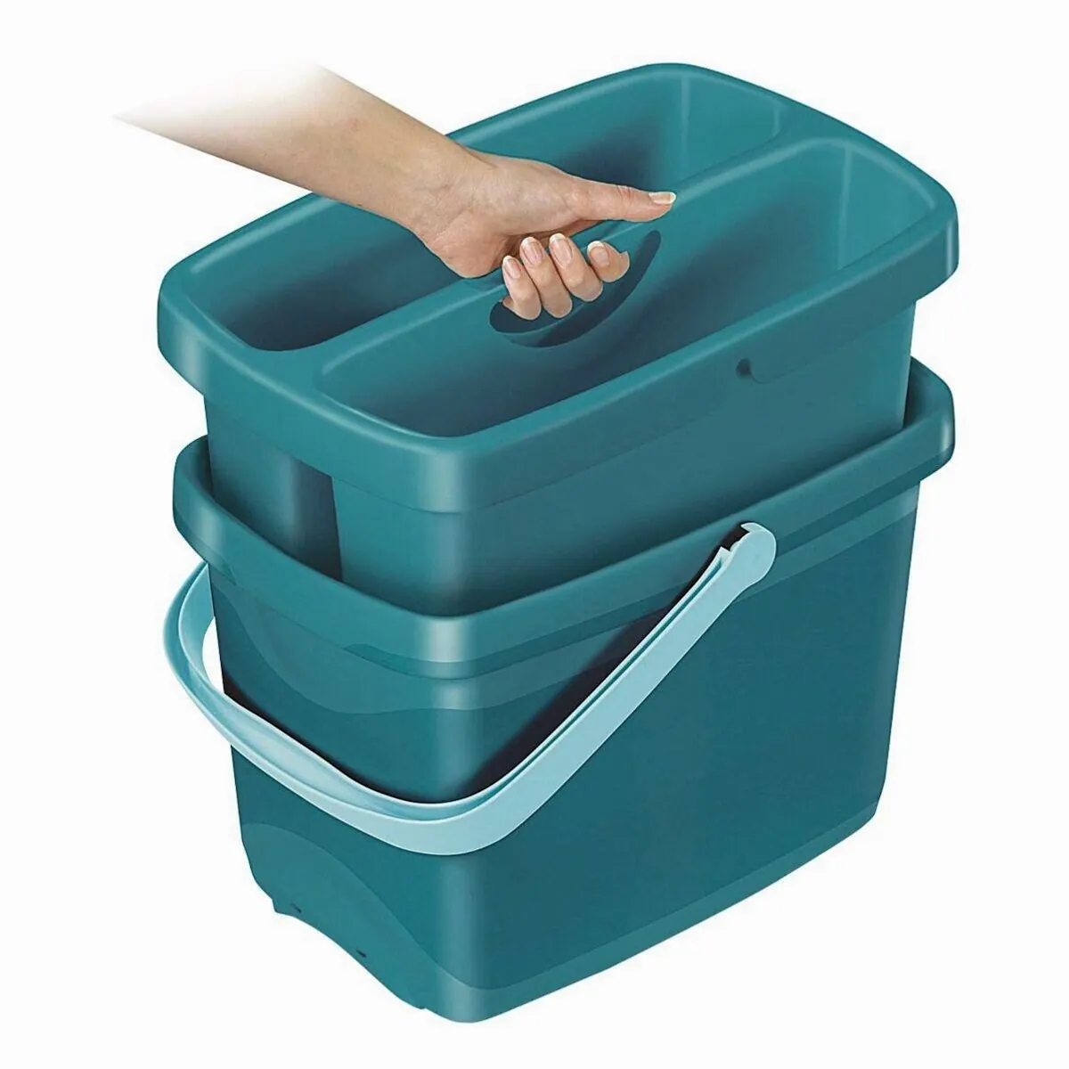 Leifheit Combi Box 52001, Zwei-Kammer-Design, stapelbar und robust 3