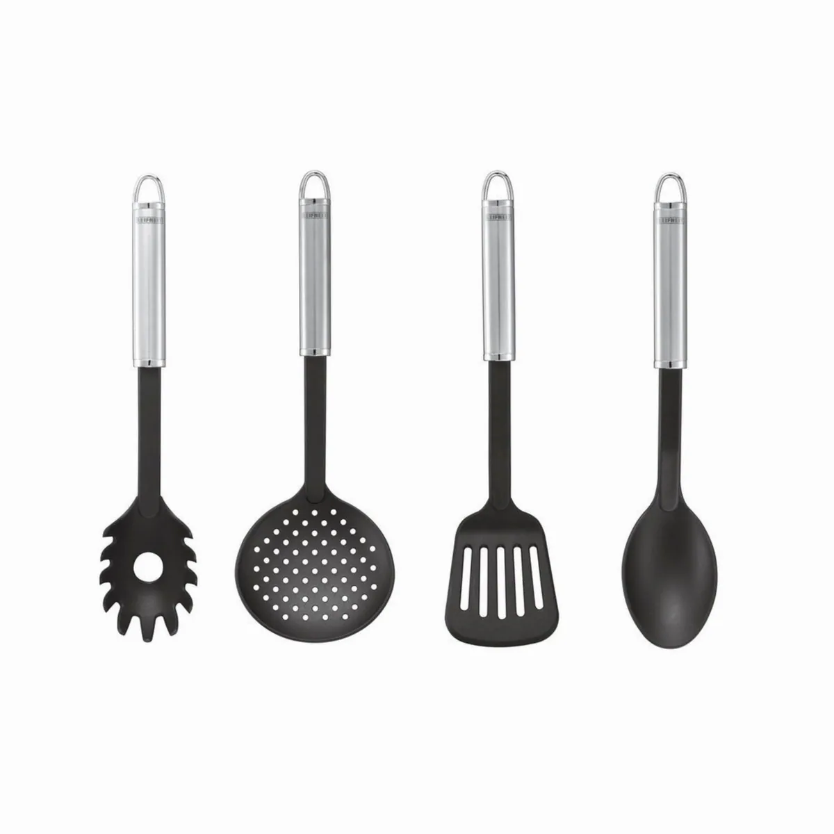 Leifheit 4er Küchenhelfer Set, hitzebeständig, elegantes Design