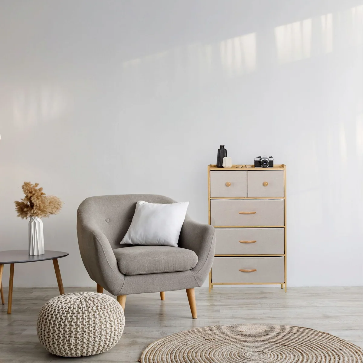 Relaxdays Kommode Bambus, 5 Schubladen, vielseitig einsetzbar 2