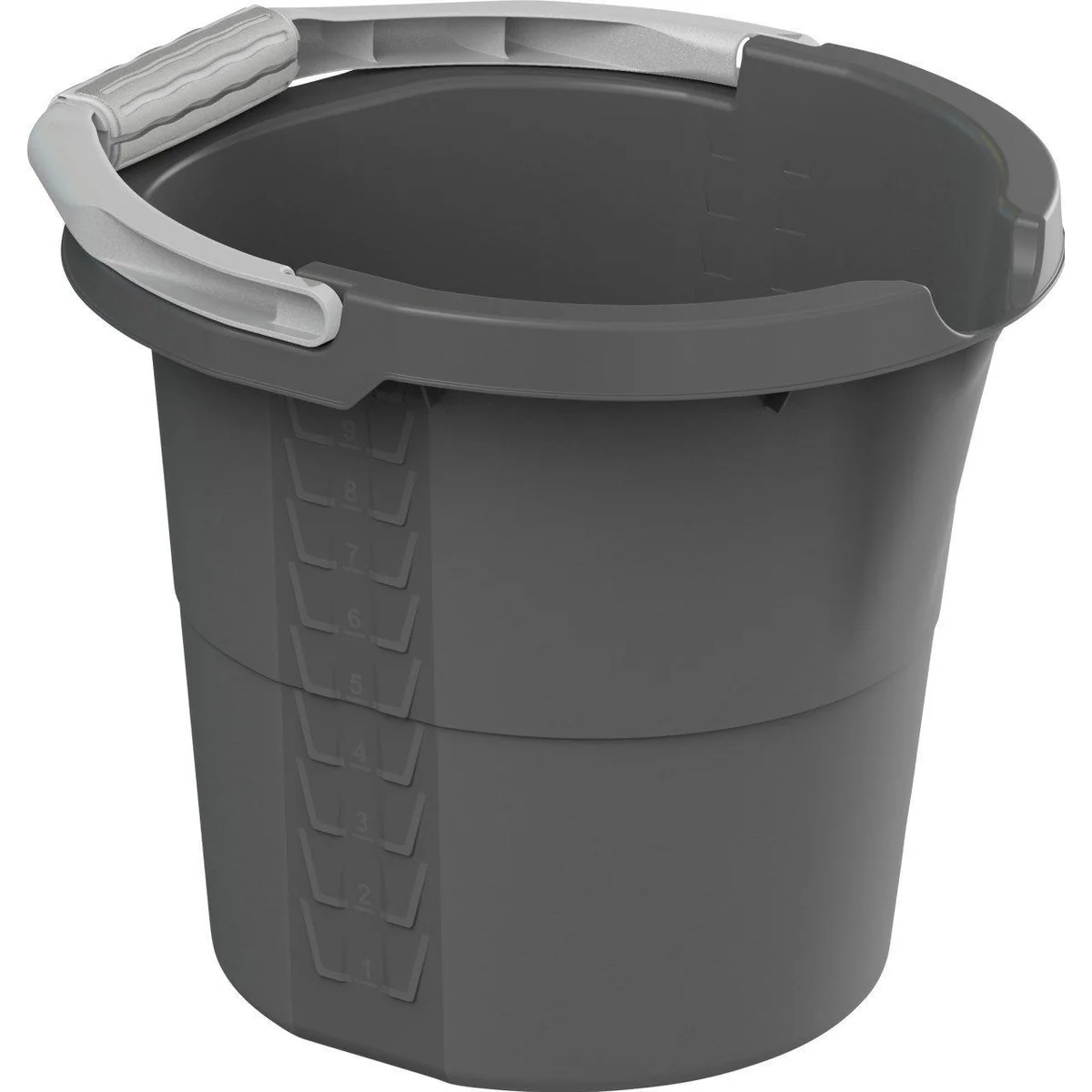 Rotho Eimer Daily, 10 L, ergonomischer Softgriff, integrierte Skala