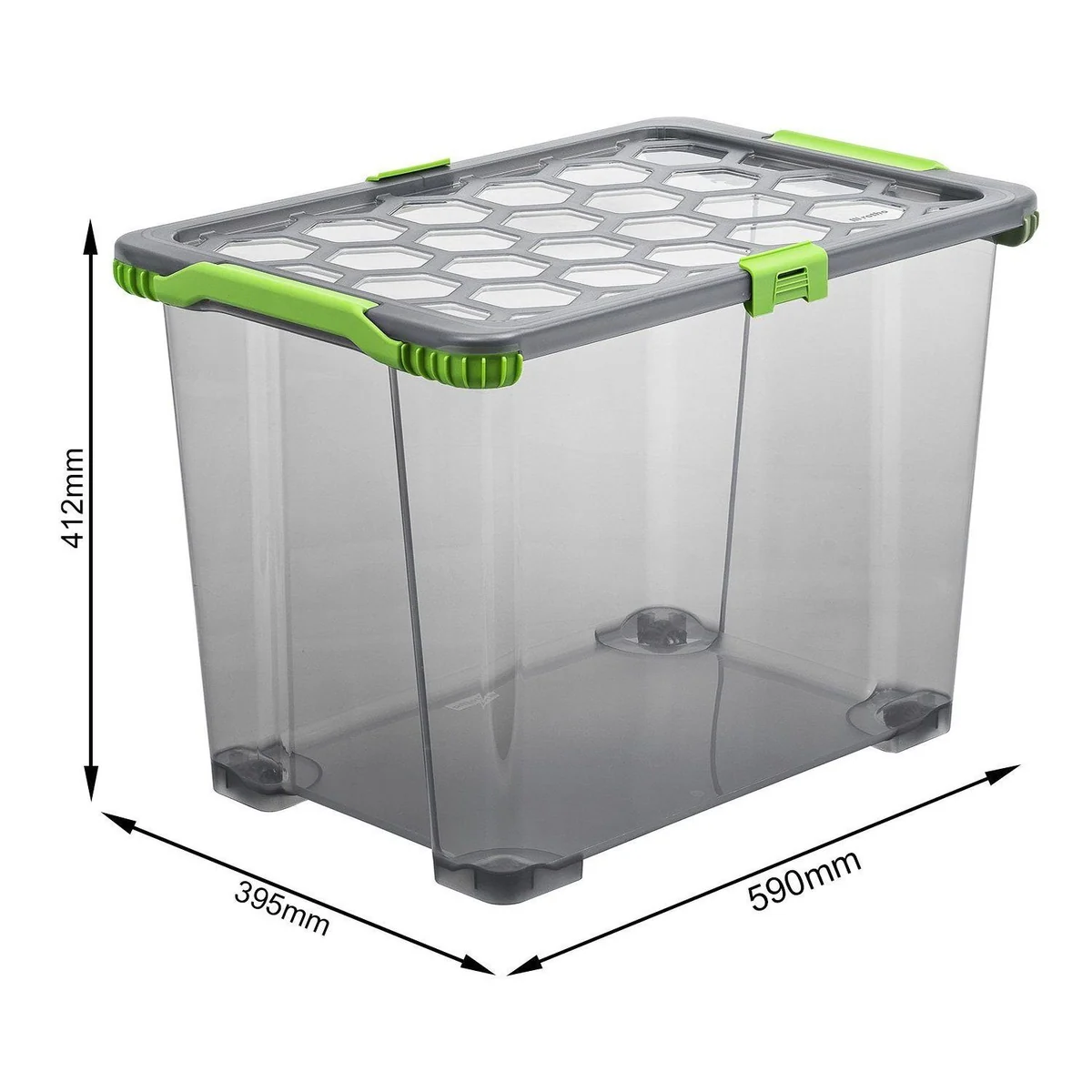 Rotho EVO Aufbewahrungsbox 3er Set, 65l, stabil und stapelbar 4