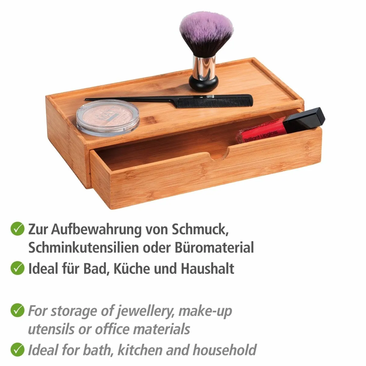 Wenko Terra Aufbewahrungsbox, inklusive Schublade, ideal für Bad und Küche 3