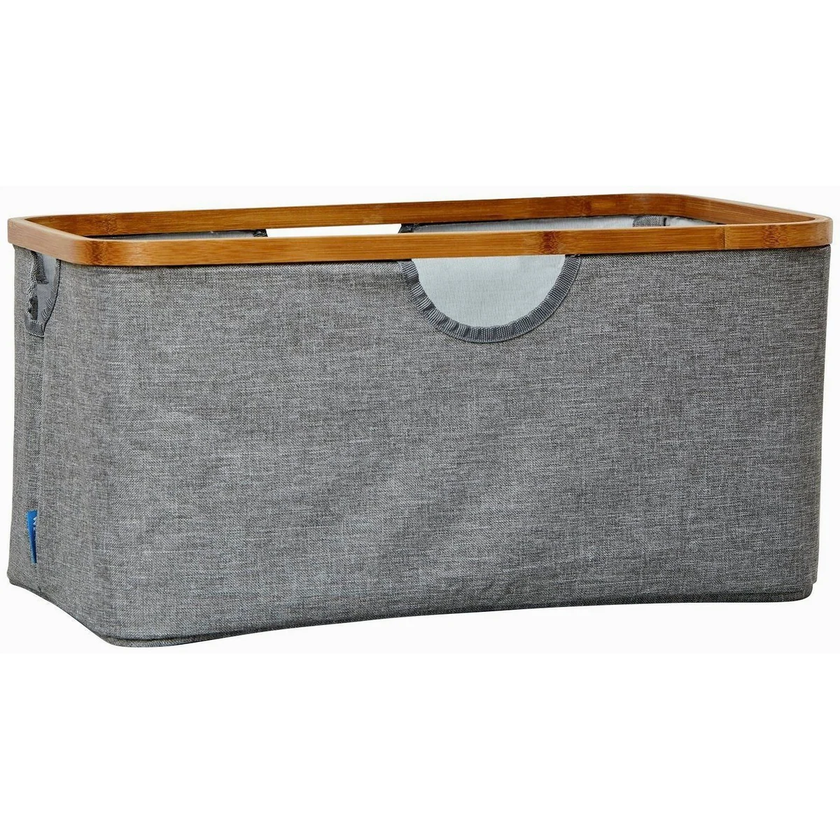 Wenko Wäschekorb Bahari, 50 Liter, stabiler Bambus-Rahmen, pflegeleichtes Polyester 2