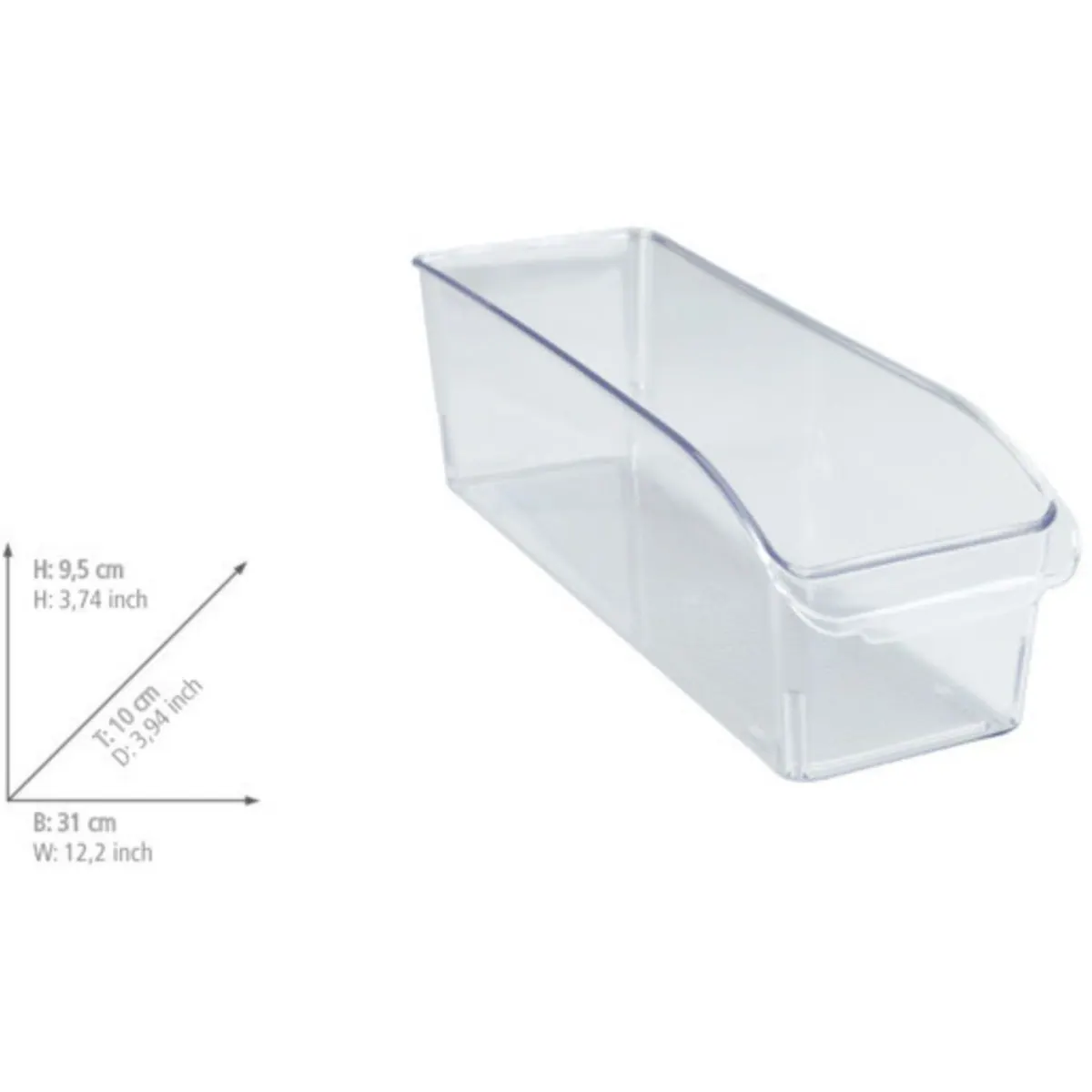 Wenko Kühlschrank-Organizer-Set, 3-teilig, transparente Boxen für Lebensmittel 4