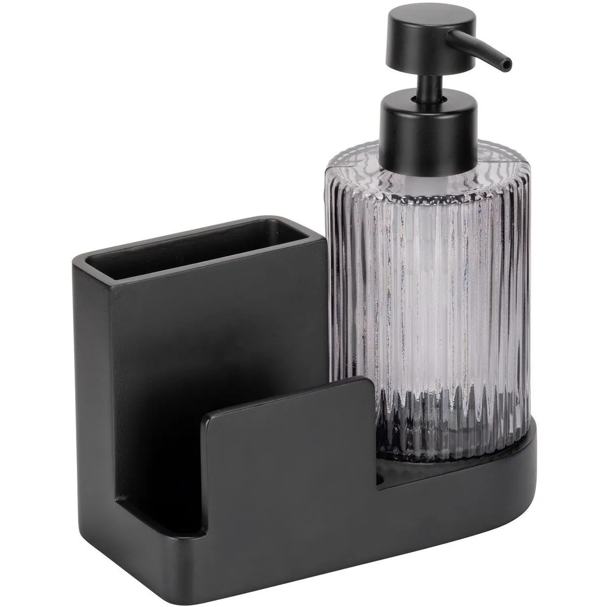 Wenko Pina Küchenorganizer-Set, 2-tlg, robustes Design, herausnehmbarer Glasspender
